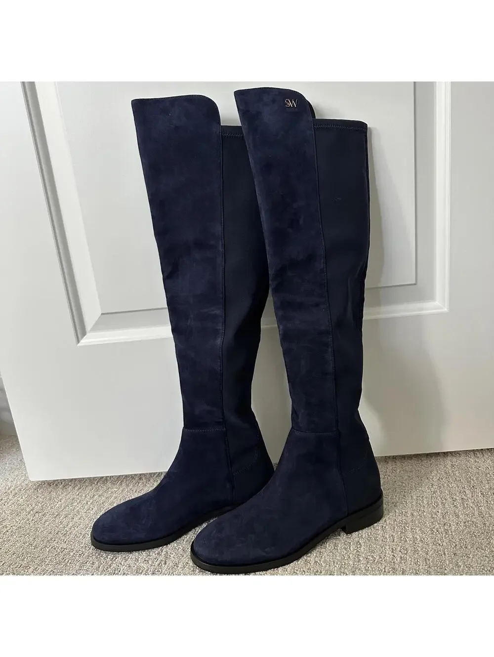 Stuart Weitzman Keelan Over-The-Knee OTK Boots NICE BLUE Size 6.5